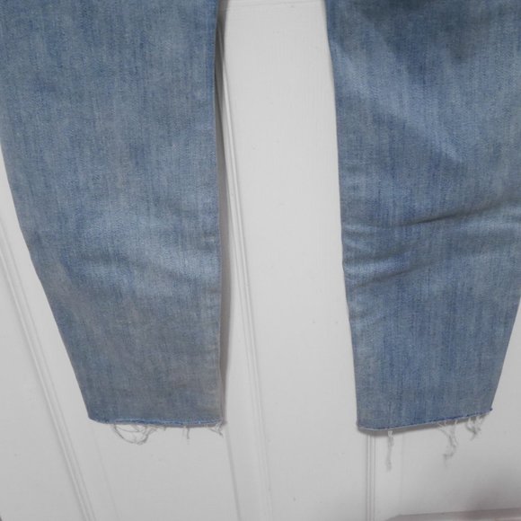 MOTHER Denim High-Waist Looker Ankle Fray Skinny - Picture 4 of 6